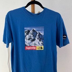 Supreme x The North Face Mountain T-Shirt - Blue (Men's Medium)